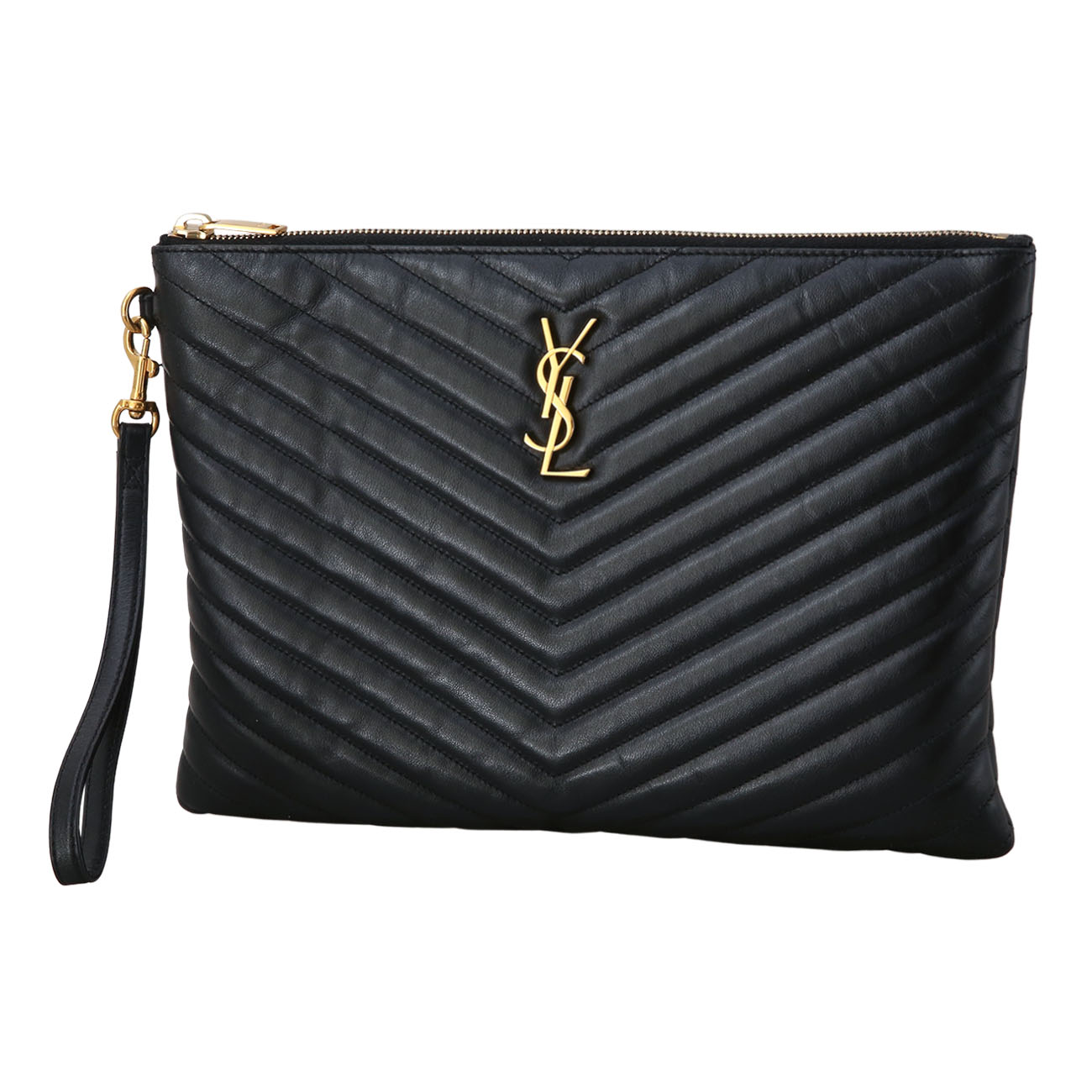 Yves Saint Laurent(USED)생로랑 559193 모노그램 쉐브론 클러치